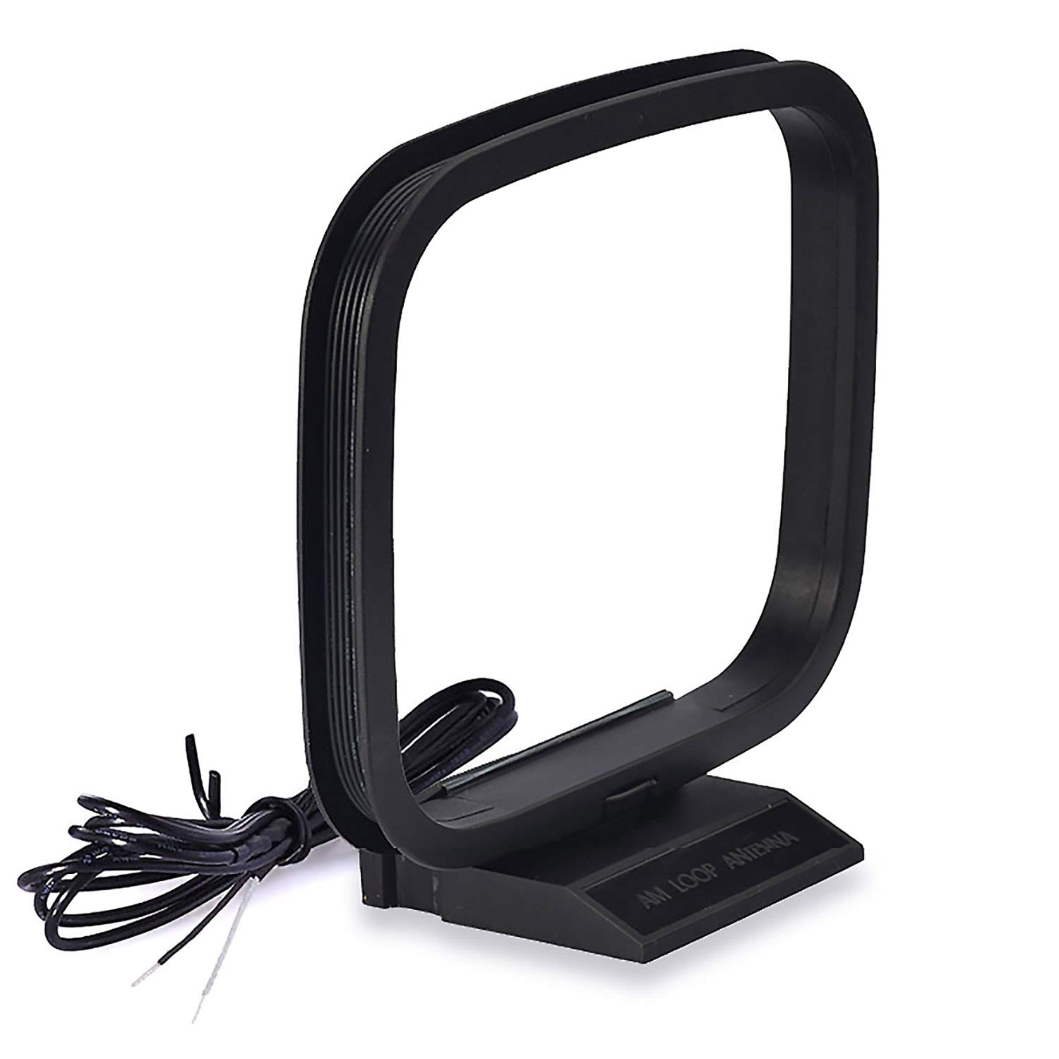 Bingfu AM Loop Antenna with 2 Pin Bare Wire - Compatible with Pioneer, Onkyo, Yamaha, Marantz, Pyle - Indoor AM/FM Radio Antenna for Bluetooth Home Stereo Receiver, AV Audio Video Home Theater System - Perfect for Clear Radio Reception in Home, Office or Garage