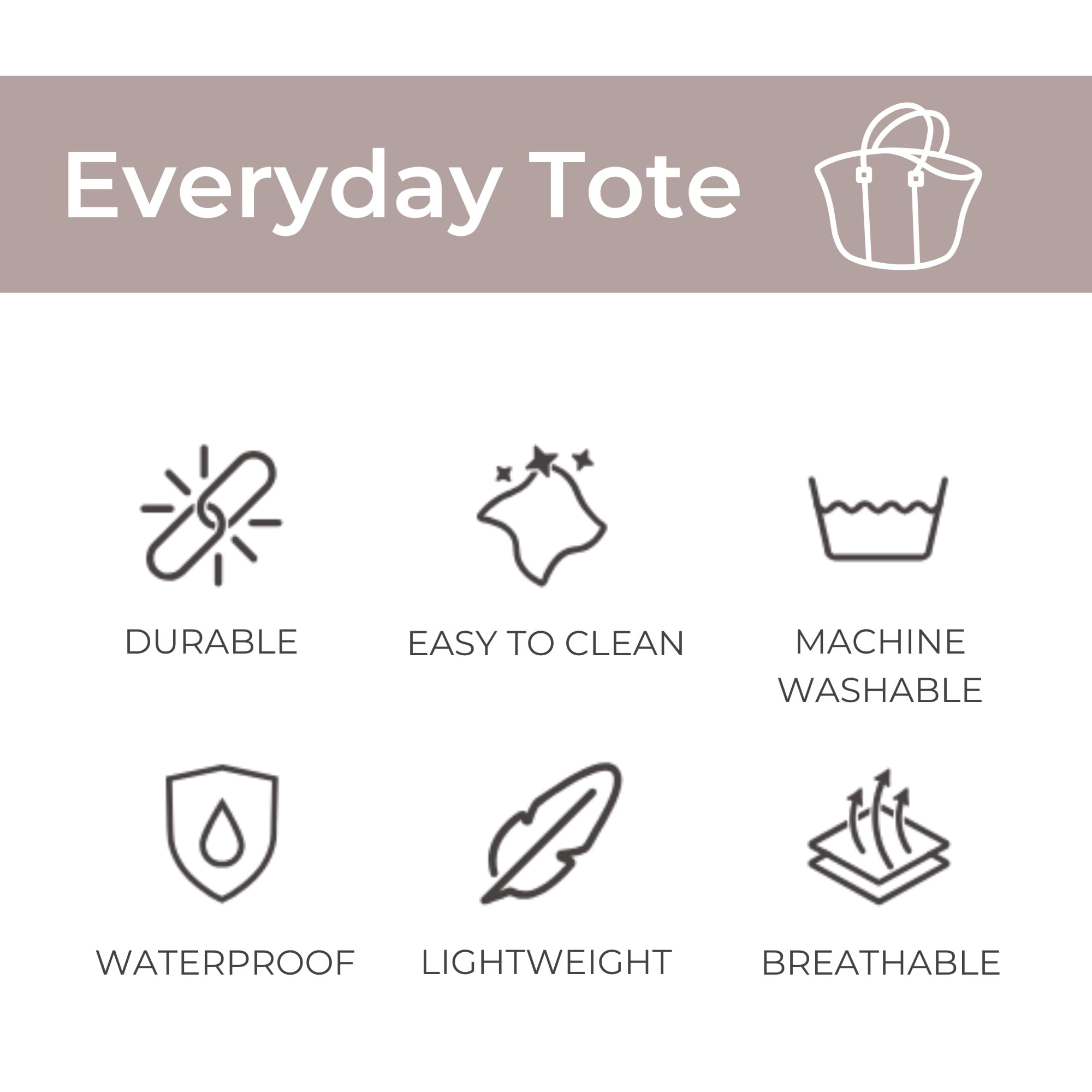 Stylish Large Neoprene Tote Bag for Women - Water-Resistant Designer Handbag with Multiple Pockets & Zipper Pouch - Perfect for Work, Travel, Gym & Beach Day Essentials