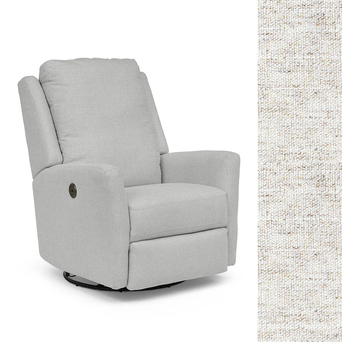 Best Heatherly Power Swivel Glider Recliner Chair - Ergonomic Comfort for Living Room, Nursery & Home Theater - Adjustable Electric Massage Chair with USB Ports