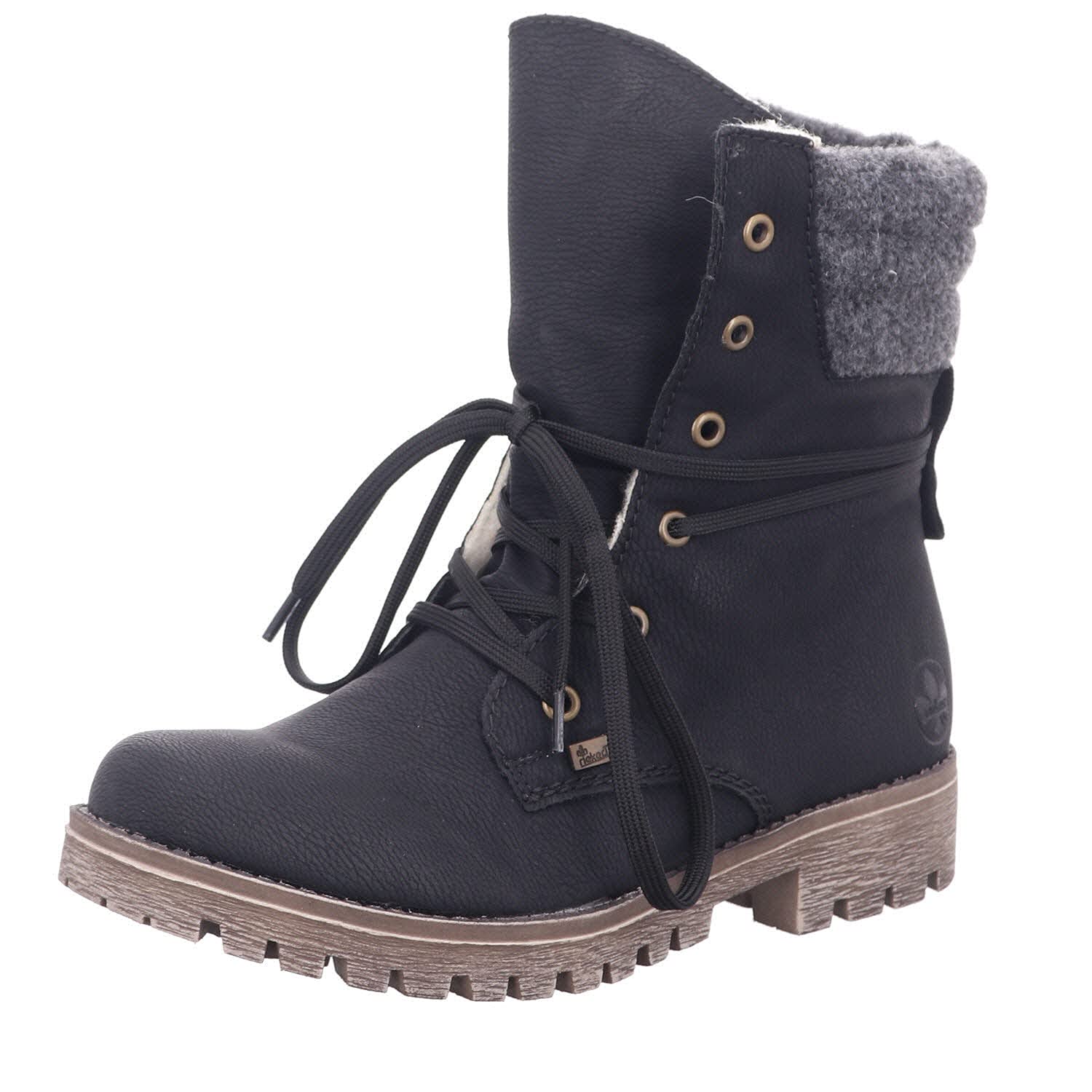 Rieker Women's Ankle Boots Black 961626-1, Size 42 - Comfortable Casual & Office Wear for Everyday Style