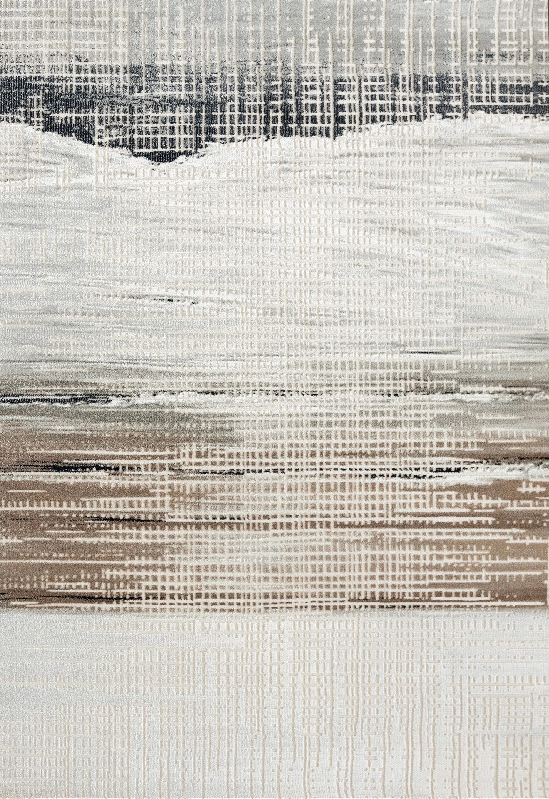 3D Abstract Textures High Pile Tufted Rugs - Soft Plush Carpet with Geometric Relief Design for Living Room, Bedroom & Office Decor