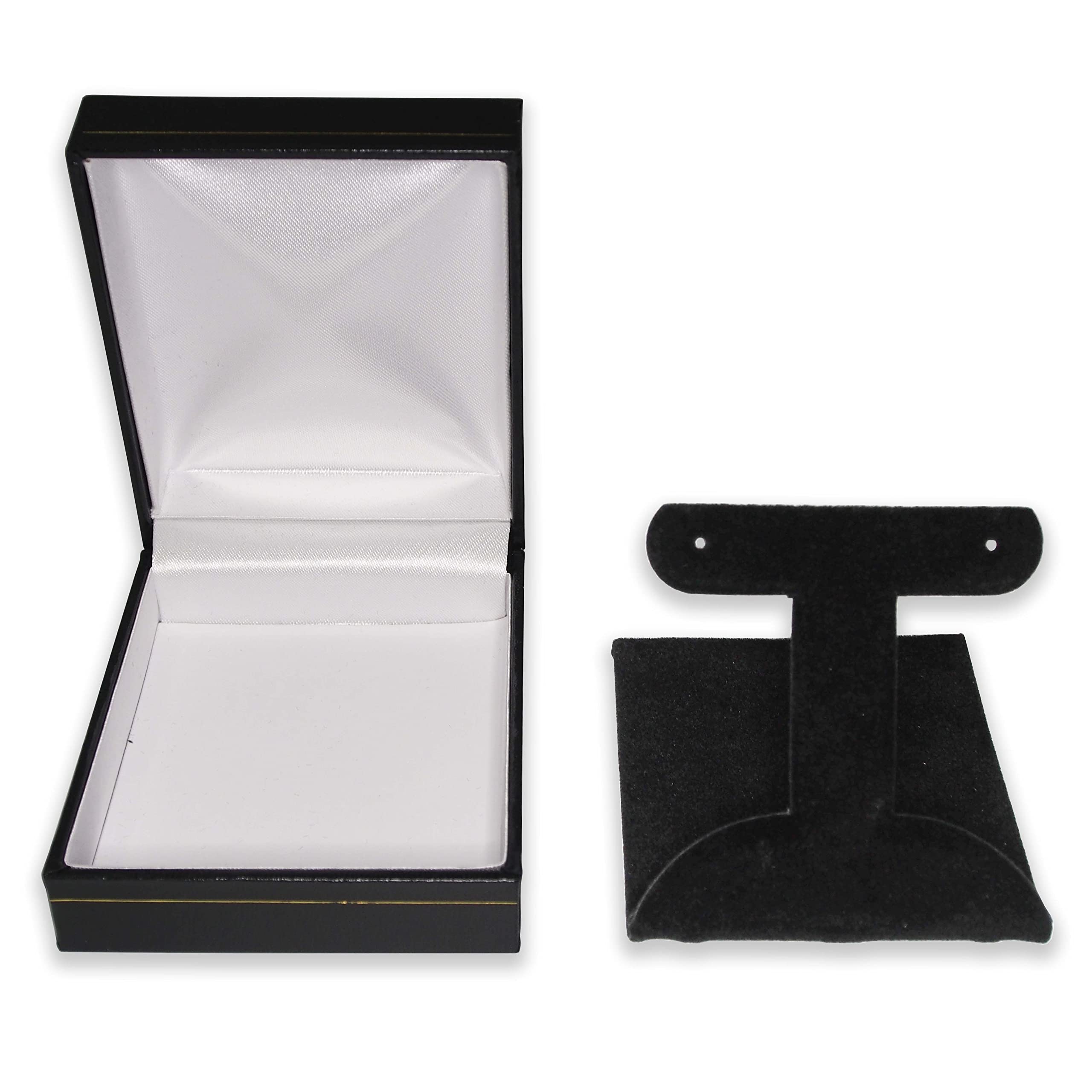 Classic Black T-Shaped Earring Box - Jewelry Organizer for Travel, Gift Giving & Storage | Elegant Earring Display Case for Women & Girls