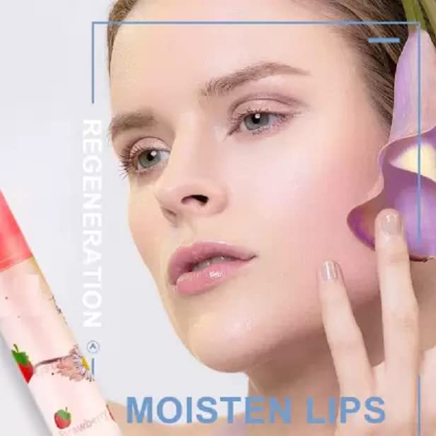Elecsera Transparent Moisturizing Fruity Roll-On Lip Oil - 6 Pack (21.6g) | Hydrating Gloss for Dry Lips | Perfect for Daily Use, Makeup Looks & Gift Giving