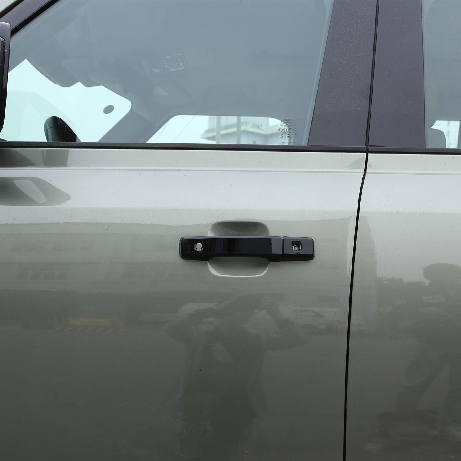 ABS Car Exterior Door Grab Handles Cover for Land Rover Defender 110 2020 - Black Protective Accessories for Off-Road & Urban Driving