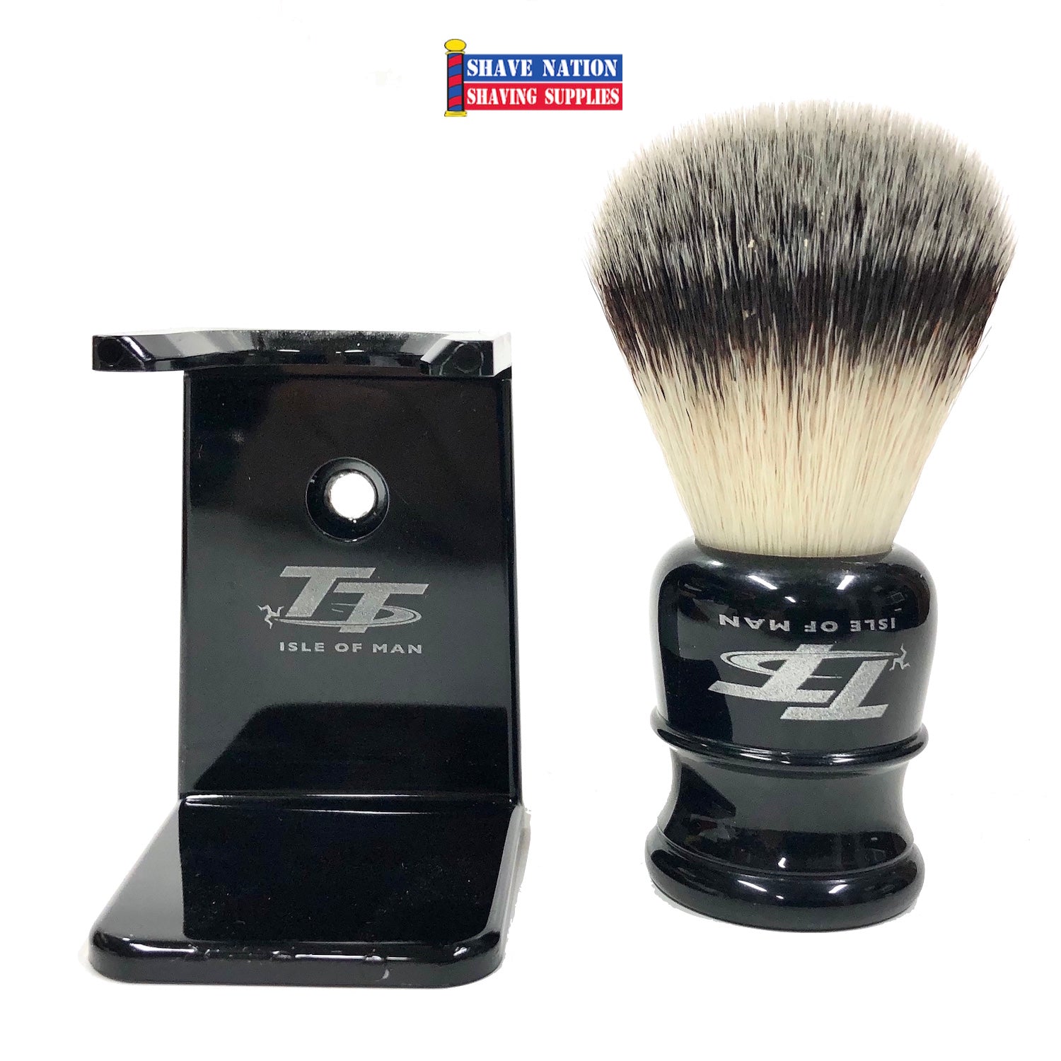 Simpsons Petrol Head IOM TT Limited Edition Synthetic Fiber Shaving Brush - Premium Men's Grooming Tool for Wet Shaving & Beard Care