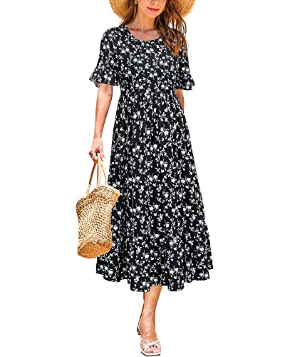 Black White Floral