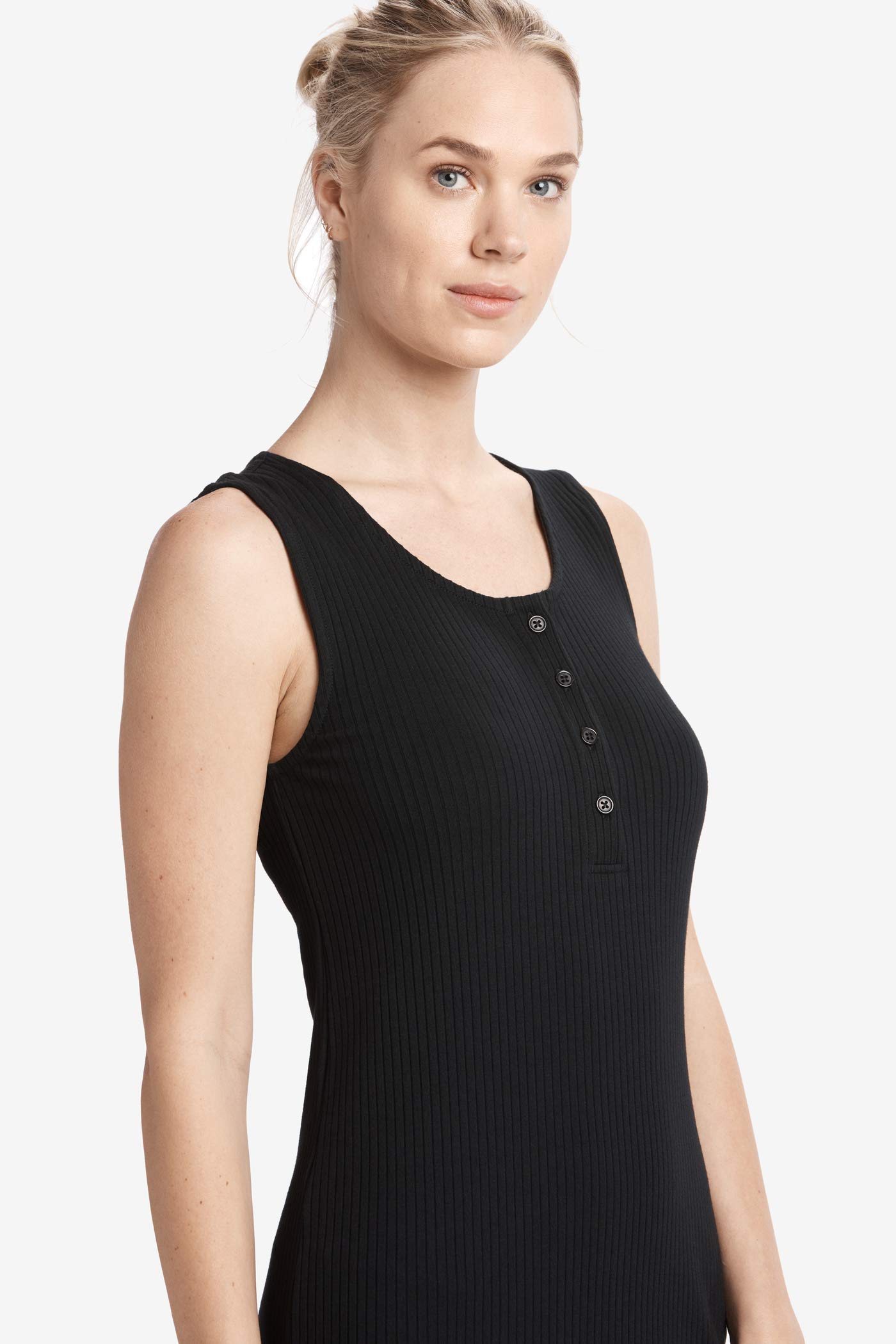 Lole Ray Dress for Women - Black Midi Dress with Short Sleeves | Perfect for Summer, Beach Vacations & Casual Outings