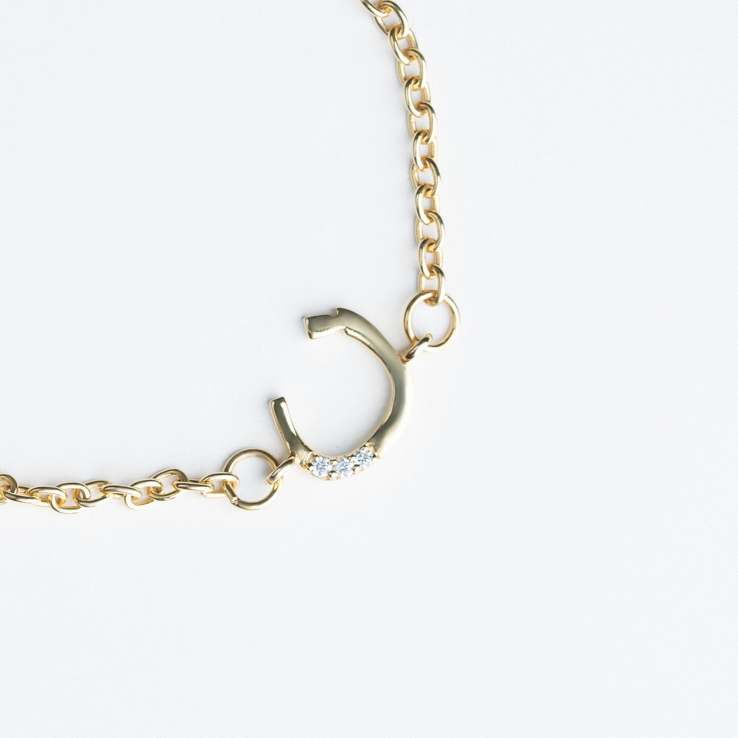 Elegant Gold Arabic Initial Bracelet for Women - Personalized Name Jewelry Gift for Her - Perfect for Weddings, Anniversaries & Special Occasions