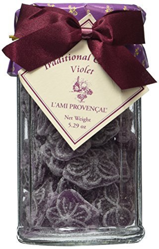 L'Ami Provencal Violet French Hard Candy - 5.3 oz | Classic French Floral Flavor | Perfect for After-Dinner Treats, Gifts & Tea Time
