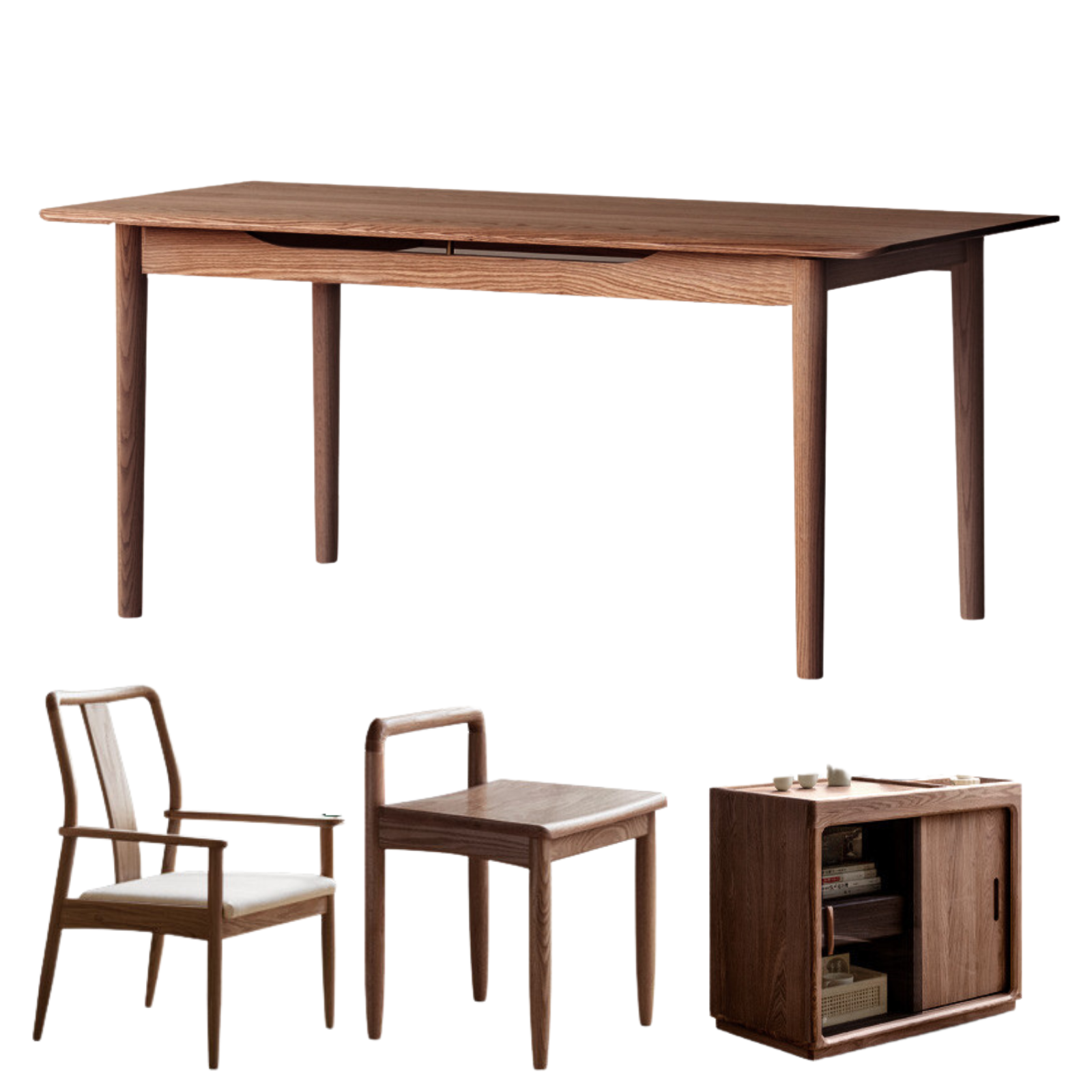 Solid Oak Wood Modern Coffee Table - Stylish & Durable Living Room Furniture for Home Decor & Entertaining