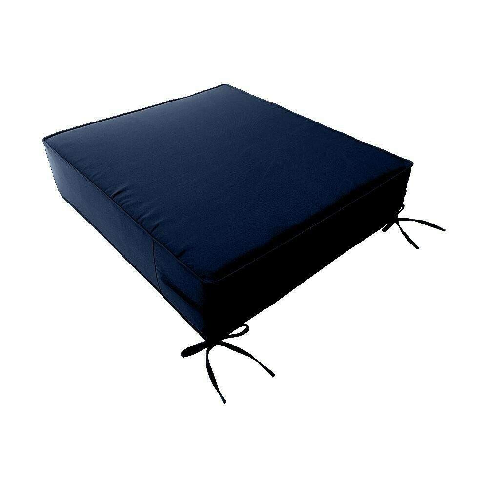 Prolinemax Piped Trim Medium 24x26x6 Deep Seat Back Cushion Slipcover Set AD101 - Perfect for Living Room Sofas, Sectionals, and Recliners - Washable & Durable Furniture Protector