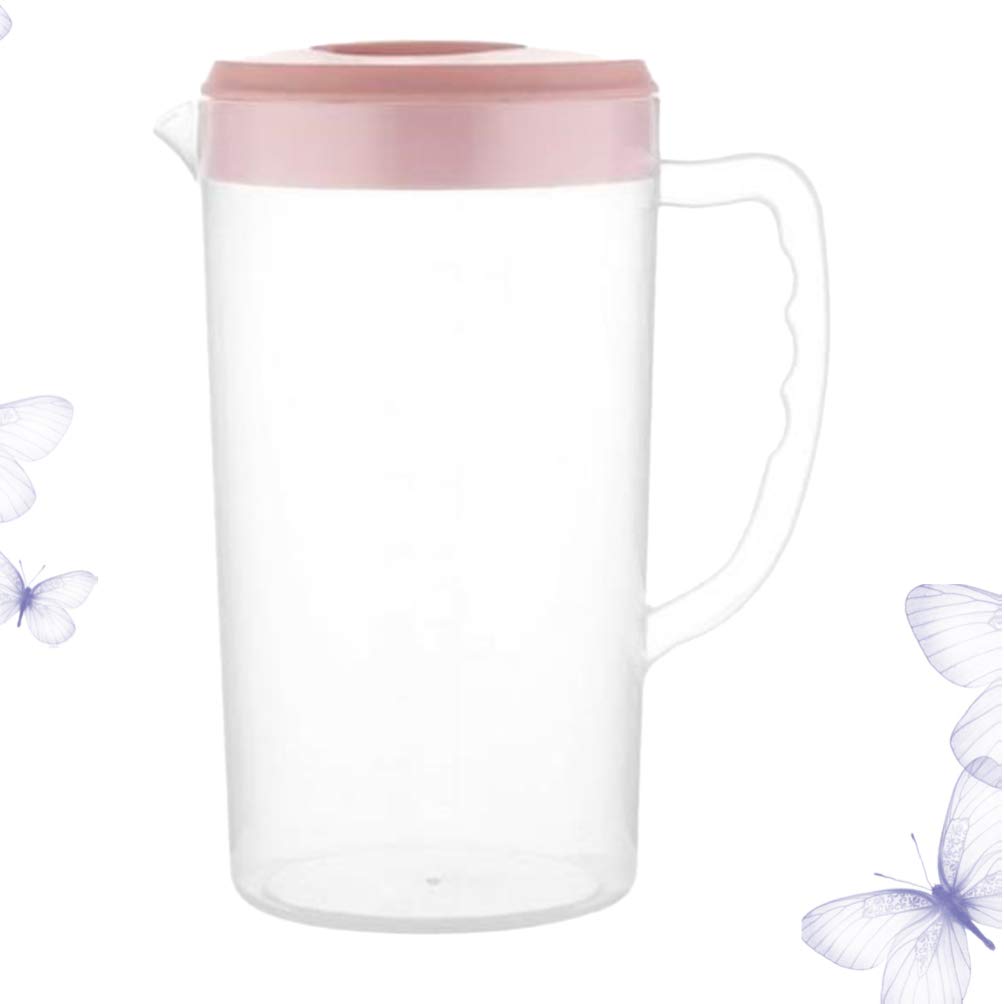 Clear Water Juice Dispenser Pitcher with Lid - 1.5L Lemonade Pitcher, Cold Water Dispenser for Fridge, Beer & Wine Kit, Milk Kettle, High Capacity Beverage Pitcher - Perfect for Iced Tea, Cocktails, and Party Drinks