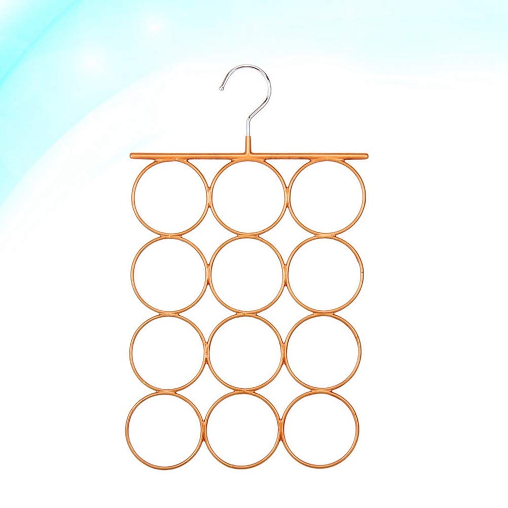 DOITOOL Wall Mounted Belt & Tie Organizer - Multi-Purpose Hanger for Belts, Ties, Scarves, Socks & Pants - Space Saving Bedroom Storage Solution in Earth Tones - Perfect for Closet Organization & Small Space Living