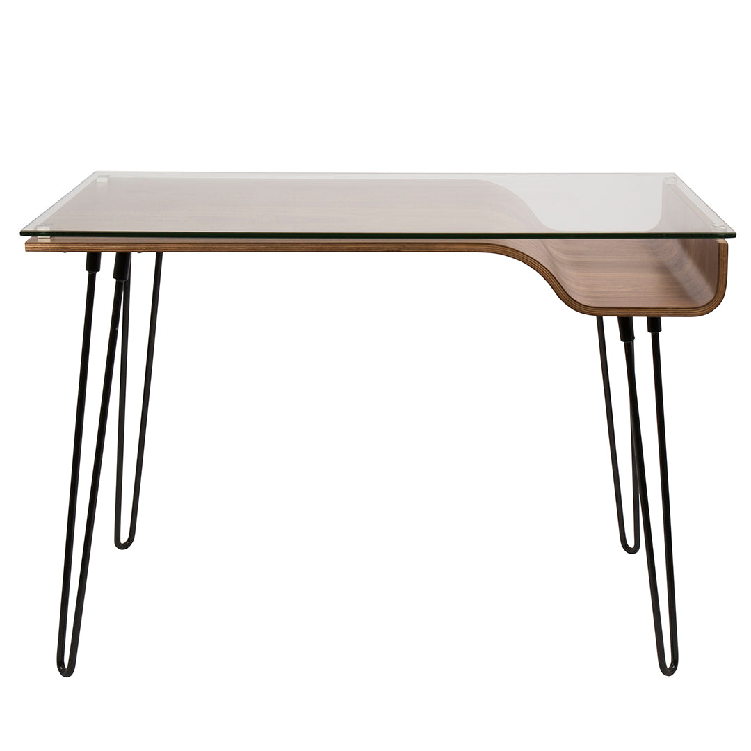 Avery Desk - Modern Home Office Desk with Storage, Ergonomic Design for Work & Study - Perfect for Small Spaces, Apartments & Dorm Rooms