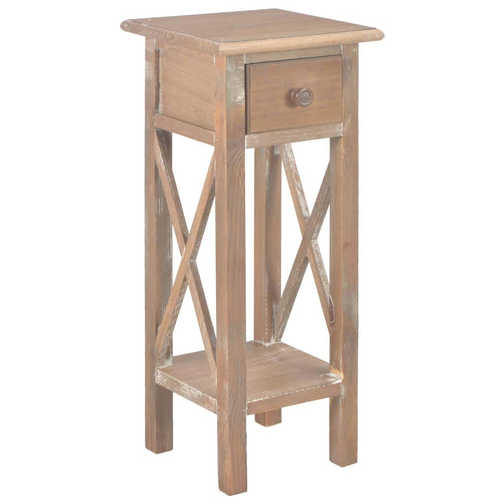 VidaXL Solid Reclaimed Wood Side Table - 10.6