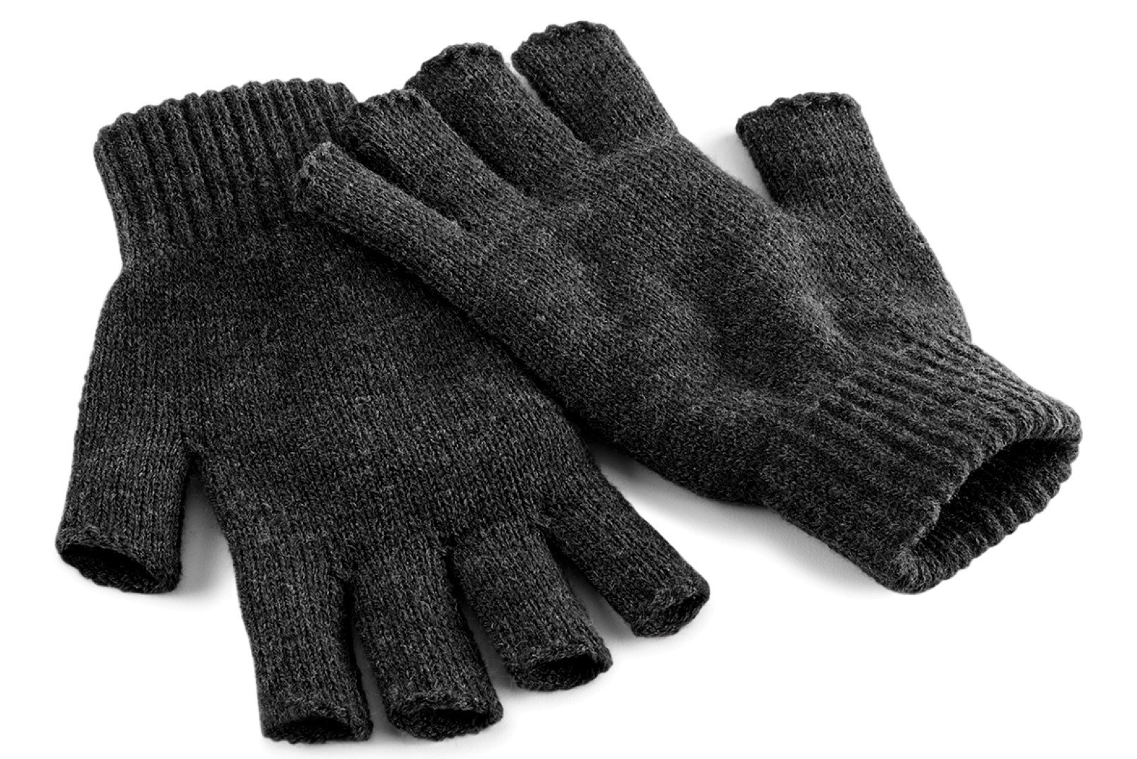 Fingerless Gloves for Men & Women - Charcoal Grey Touchscreen Compatible - Small/Medium Size - Perfect for Running, Cycling, Gym & Cold Weather Activities