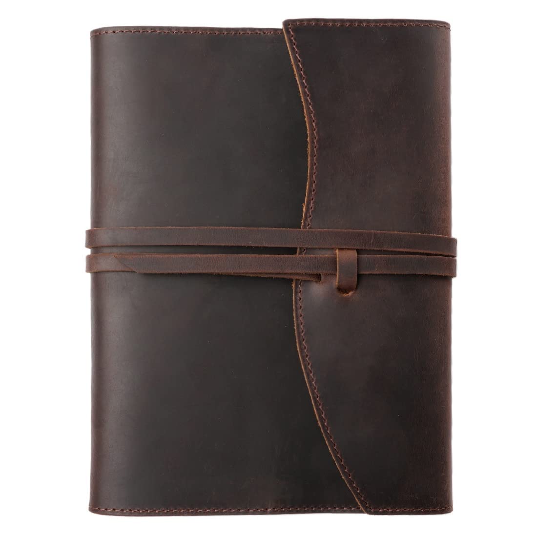 Premium A5 A6 Cowhide Leather Notebook - Handmade Retro Journal with 176 Pages & Tie Rope Closure - Perfect for Office, School & Travel (Color: C, Size: A5) | Ideal for Business Meetings, Study Notes & Travel Diaries