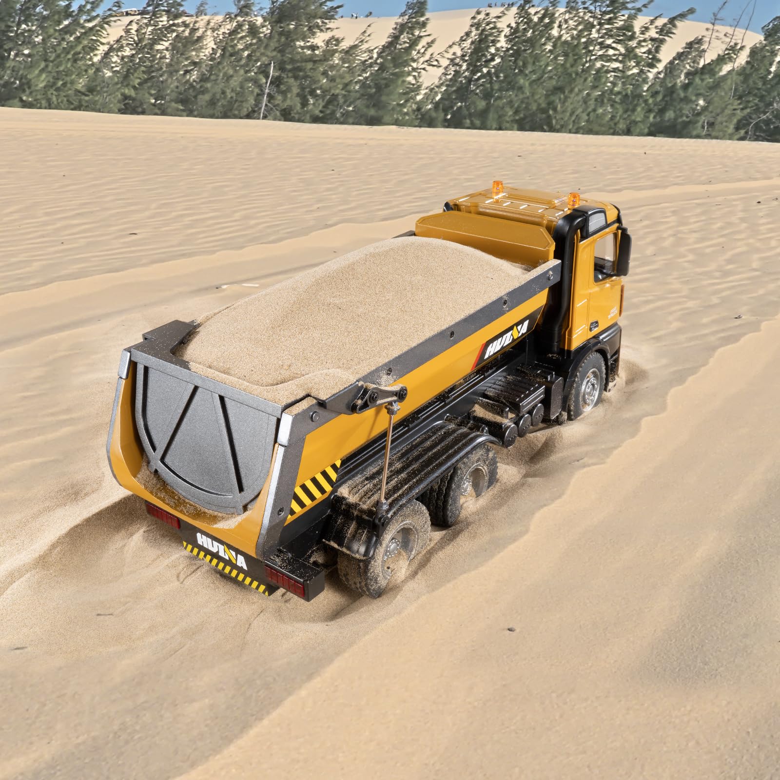 1/14 Scale RC Dump Truck Toy - 10CH Remote Control Construction Vehicle for Boys & Adults, Heavy Duty Metal Truck with 7KG+ Load Capacity | Birthday Gift for Kids | Construction Site Play, Outdoor Adventure & Collector's Item