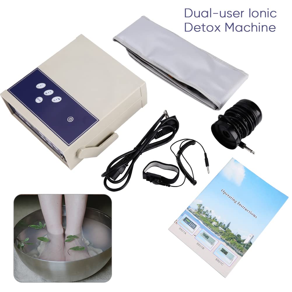 Ion Detox Foot Spa Machine with LED Display - Professional Foot Bath & Body Cleansing Device, Ionic Detox Footbath with Waist Belt for Home Spa Therapy (220V EU Plug) | Perfect for Relaxation, Foot Care & Detoxification