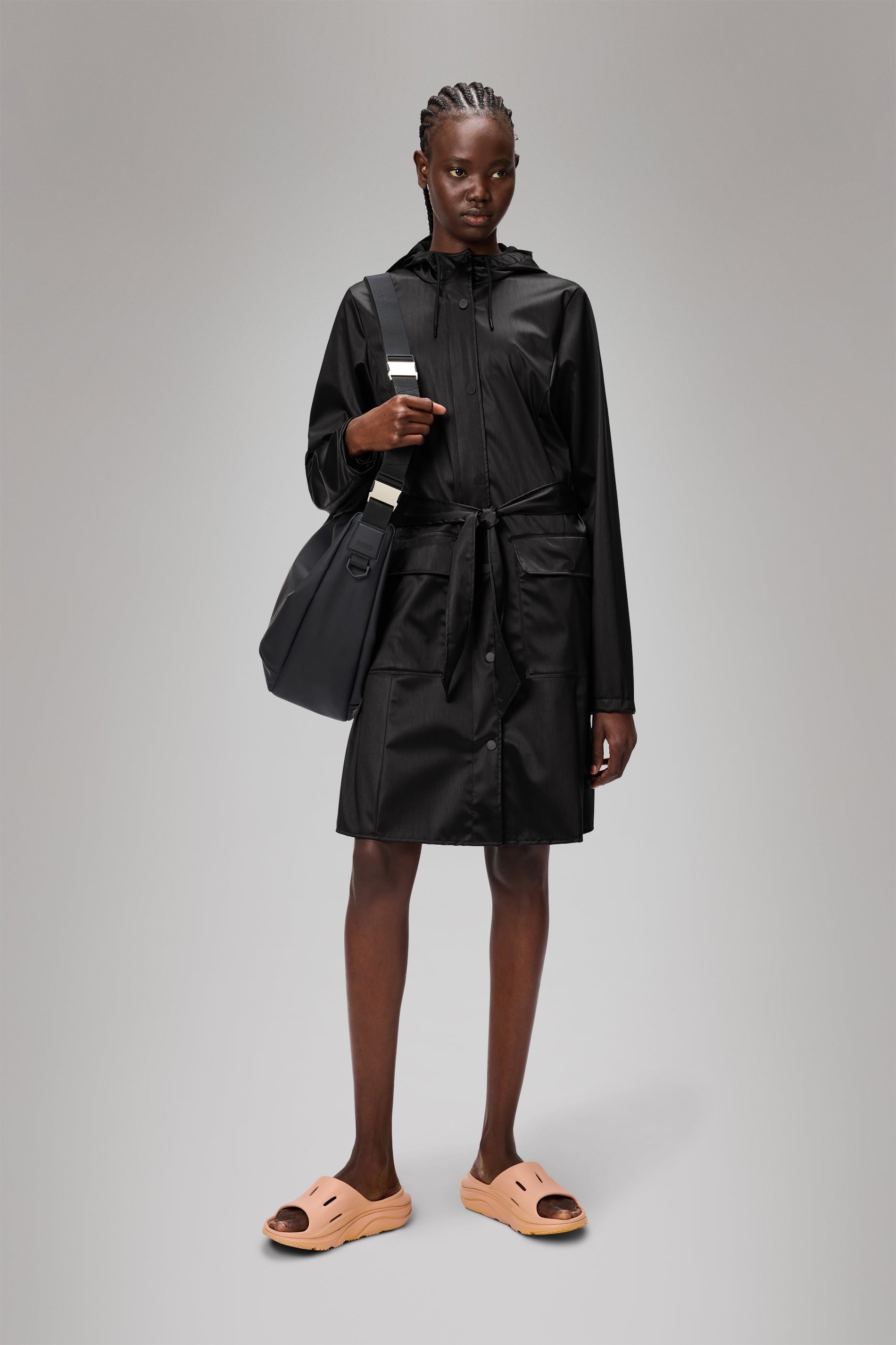 Elegant Curve Long Jacket for Women - Stylish Trench Coat with Belt, Slim Fit Outerwear for Fall & Winter | Perfect for Office, Dating & Evening Events