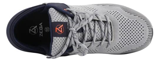 ZEBA Men's Hands-Free Slip-On Walking Shoes - Lightweight Comfortable Sneakers for Walking, Travel & Everyday Wear