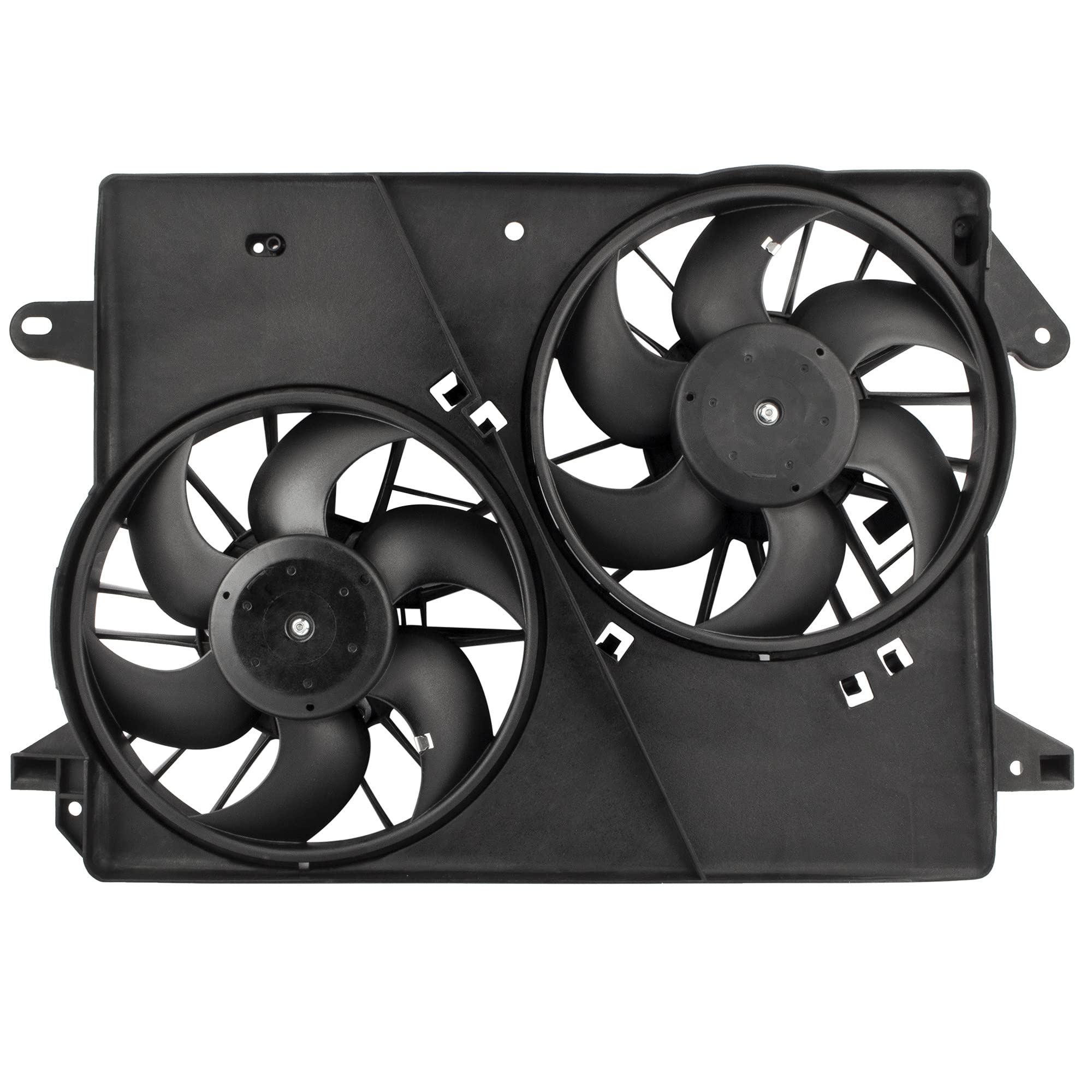 BOXI 620-039 5137714AA Dual Engine Cooling Fan Assembly Compatible with Dodge Challenger 2008-2010, Chrysler 300 2005-2010, Dodge Charger 2006-2010, Magnum 2005-2008 - Perfect for Engine Overheating Prevention & Summer Driving