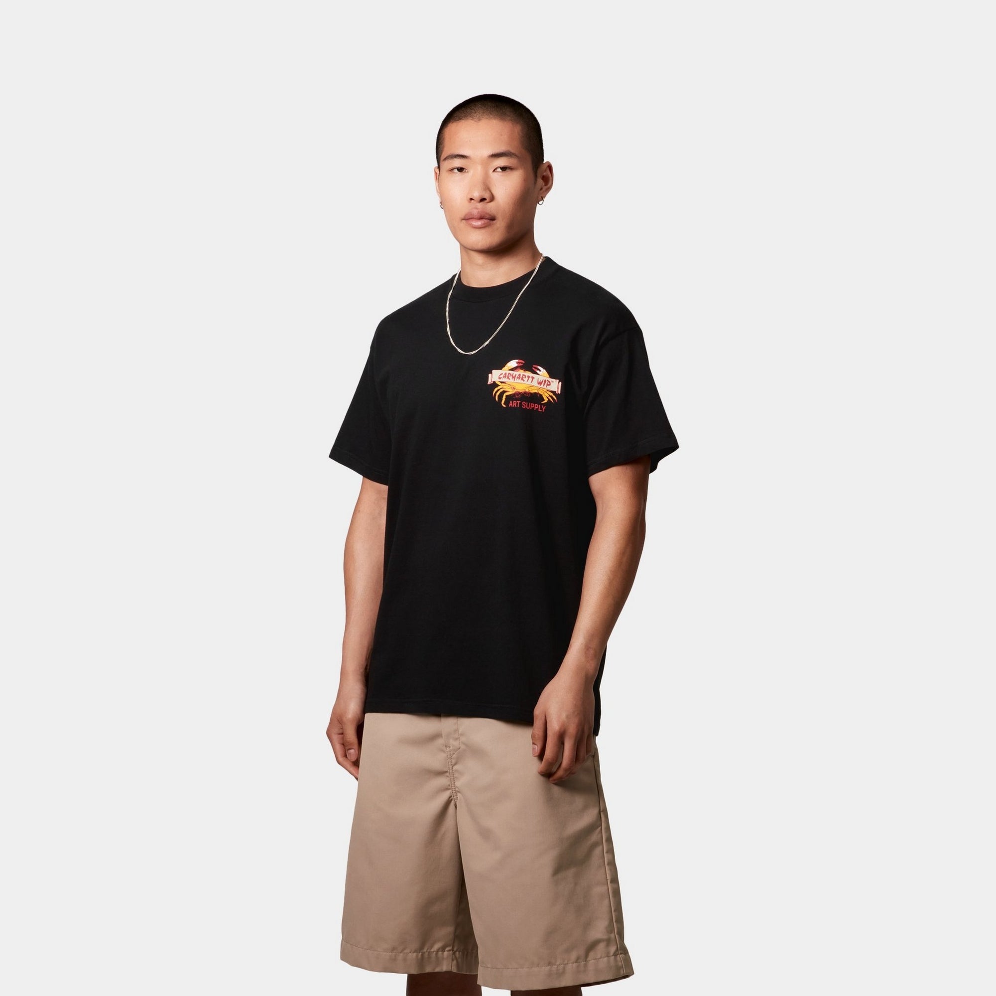 Crab Paint Graphic T-Shirt for Men & Women | Black Cotton Tee | Casual Wear, Street Style, Gift Idea