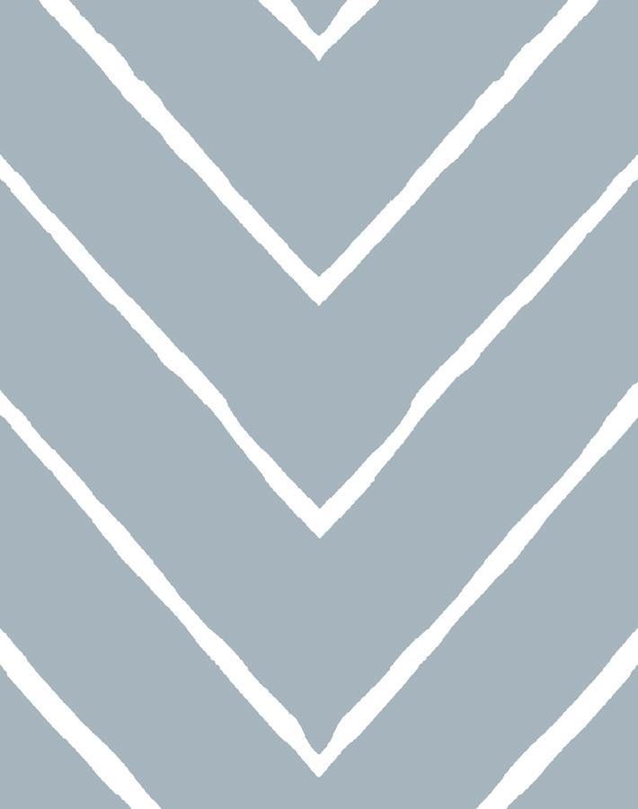 Frances Chevron Wallpaper by Wallshoppe - Premium Gray Geometric Peel & Stick Wallpaper for Living Room, Bedroom, and Office Decor