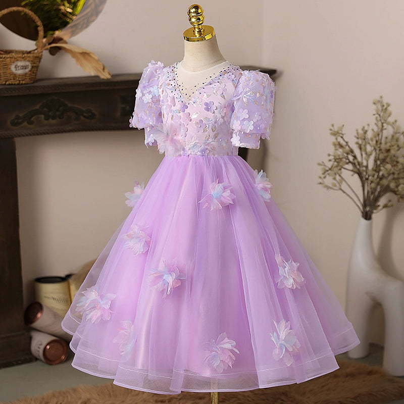 Beautiful White First Communion Dress for Baby Girls - Toddler Princess Party Gown for Birthday & Special Occasions