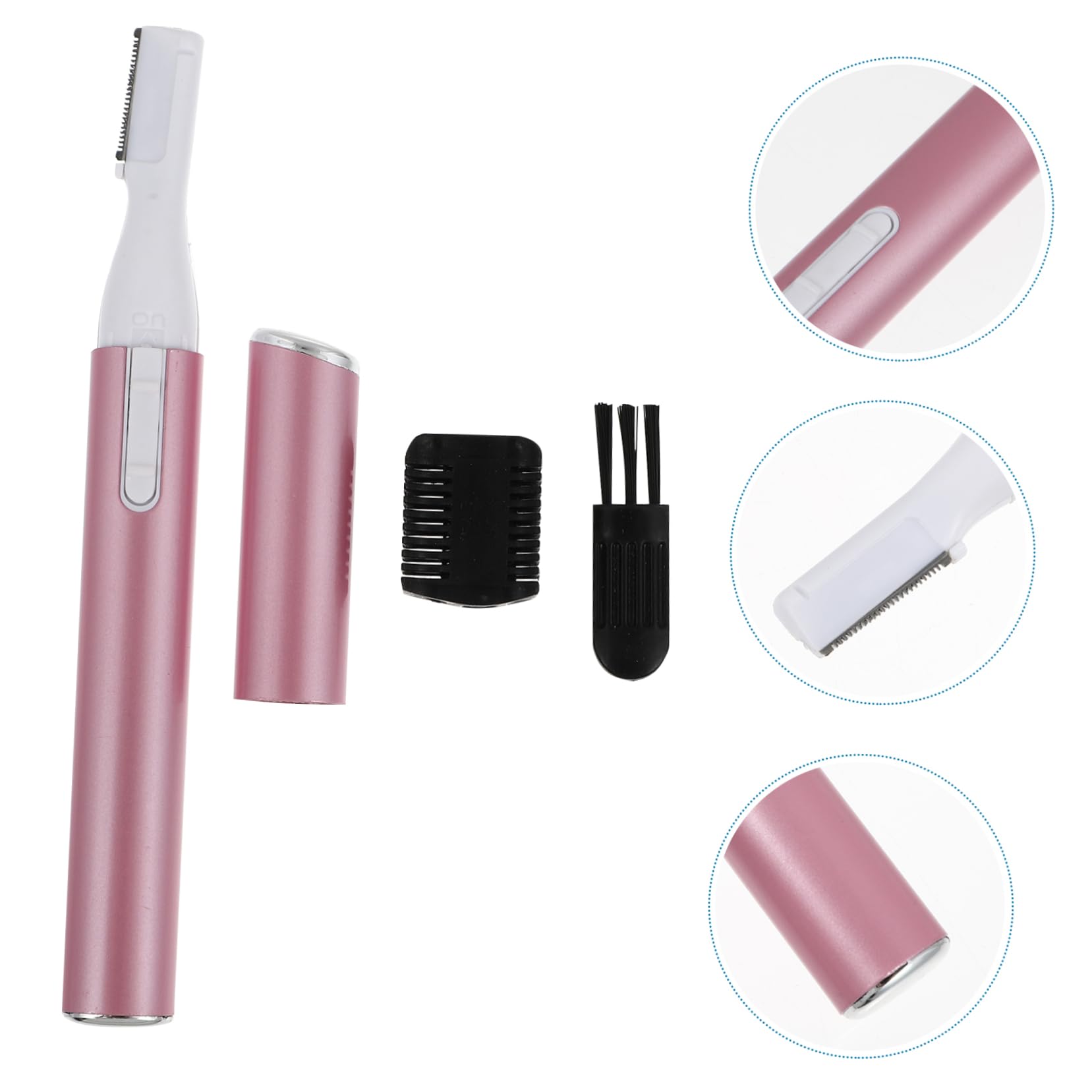 Electric Eyebrow Trimmer & Nose Hair Remover for Women - Rechargeable Facial Shaver, Body Hair Trimmer, Painless Hair Removal Tool - Perfect for Eyebrow Shaping, Nose & Ear Hair Trimming at Home or Travel