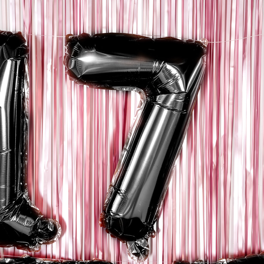Balloonify Black Mylar Number 7 Balloon - 16 Inch - 1 Count Box - Perfect for Birthday Parties, Anniversaries & Special Events