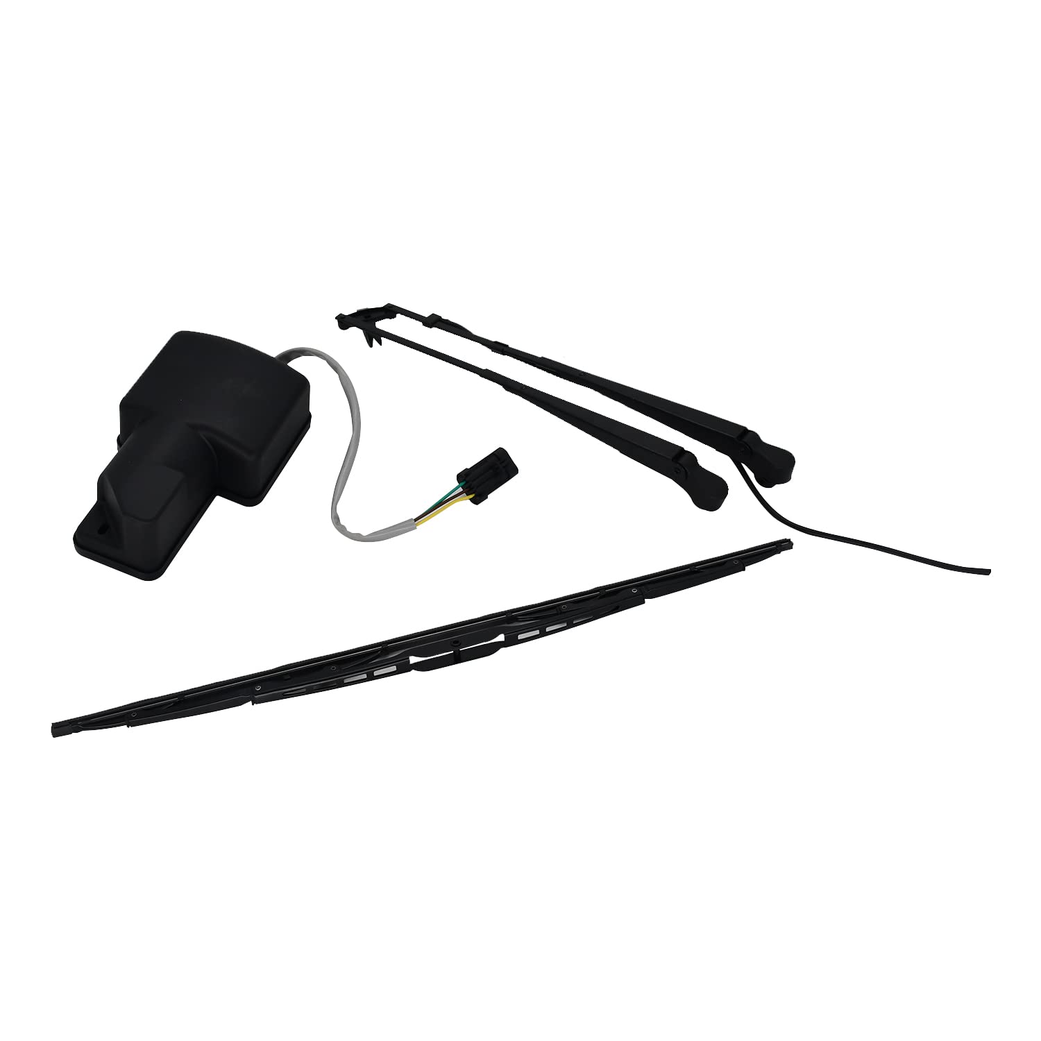 Jiayicity Wiper Motor Arm Blade Kit 6679476 7188371 7188372 - Compatible with Bobcat Skid Steer Loader Models A220 A300 S250 S300 S330 S100 S130 S150 S160 S175 S185 S205 T110 T140 T180 T190 T200 T250 T300 - Perfect for Heavy-Duty Equipment Maintenance and Cleaning