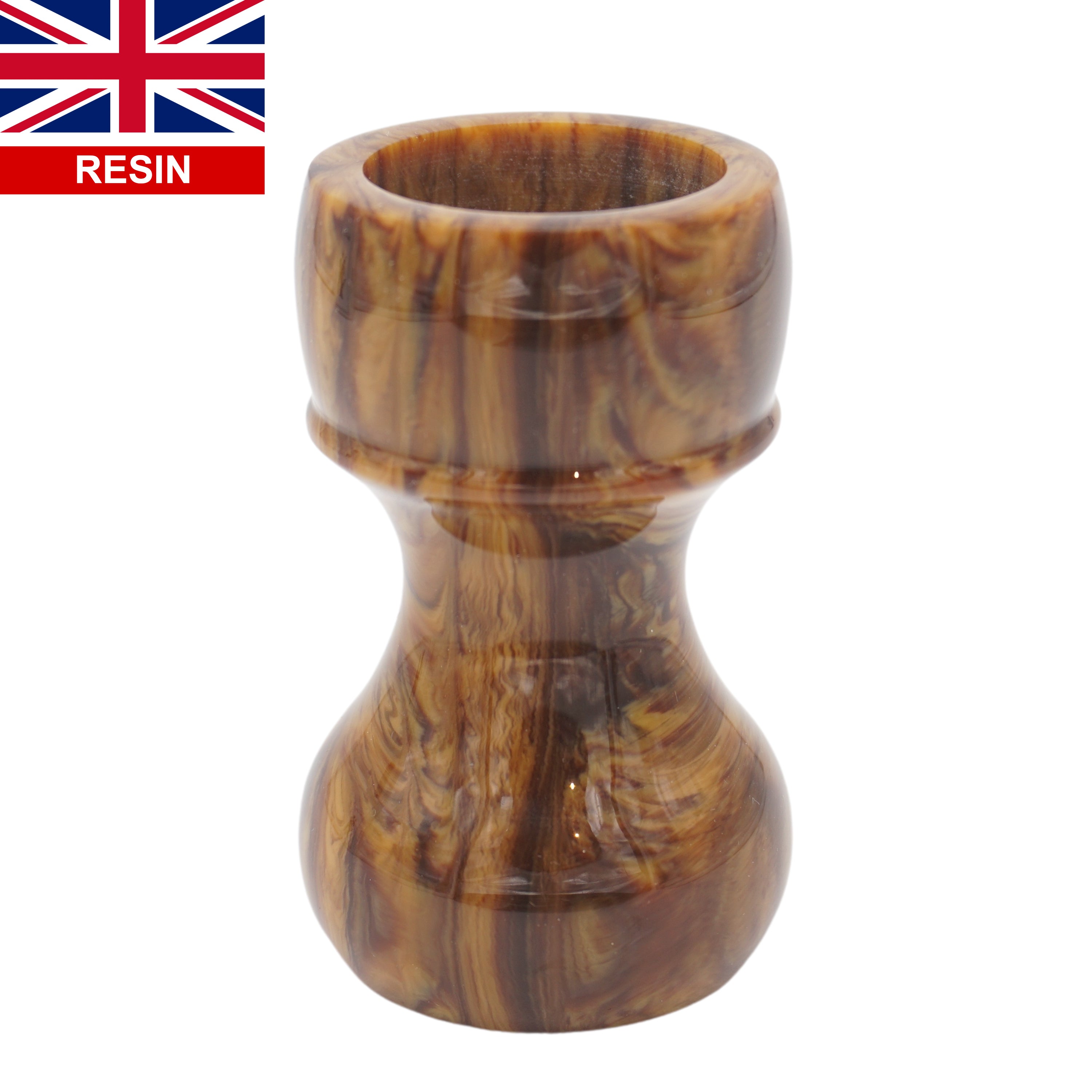 Premium Briar Wood Handcrafted Shaving Brush Handle - Fits 24mm & 26mm Knots - Perfect for Wet Shaving & Grooming Gifts for Men