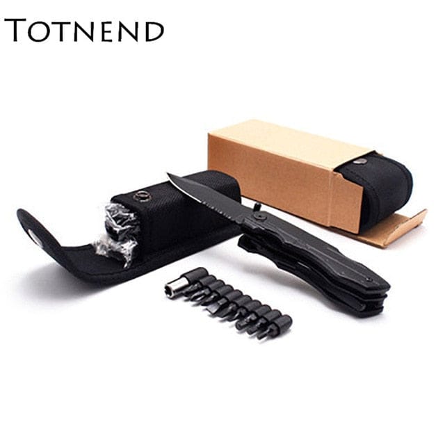 Best Multi-Tool Pocket Knife with Pliers - 18-in-1 Outdoor Survival Tool for Men & Women - Perfect for Camping, Hiking, and Everyday Carry (Great Christmas Gift Idea)