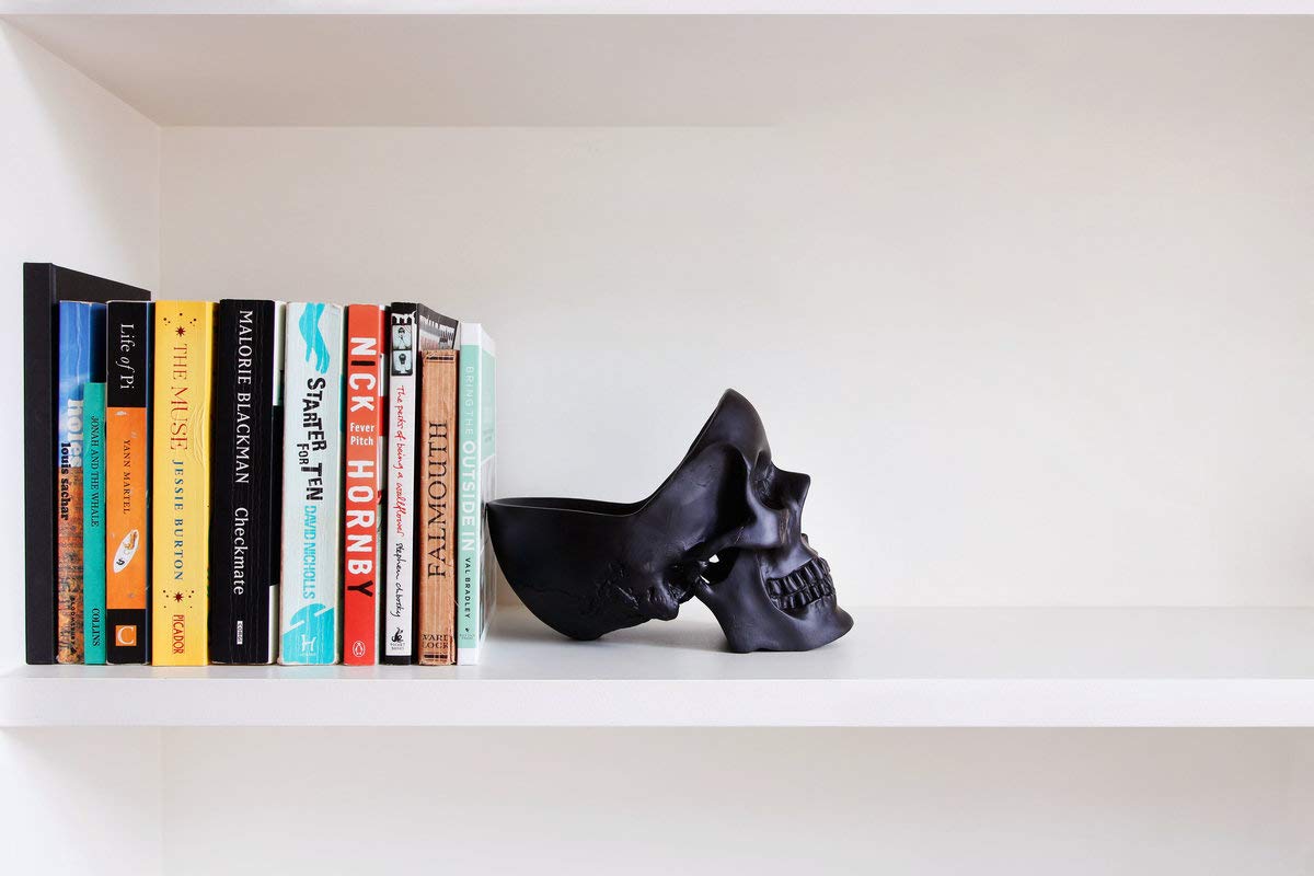 Gothic Skull Desk Organizer - Black Jewelry Box & Key Holder with Trinket Dish | Gothic Home Decor for Women | Perfect for Bedroom, Office & Goth Gift Ideas | Suck UK