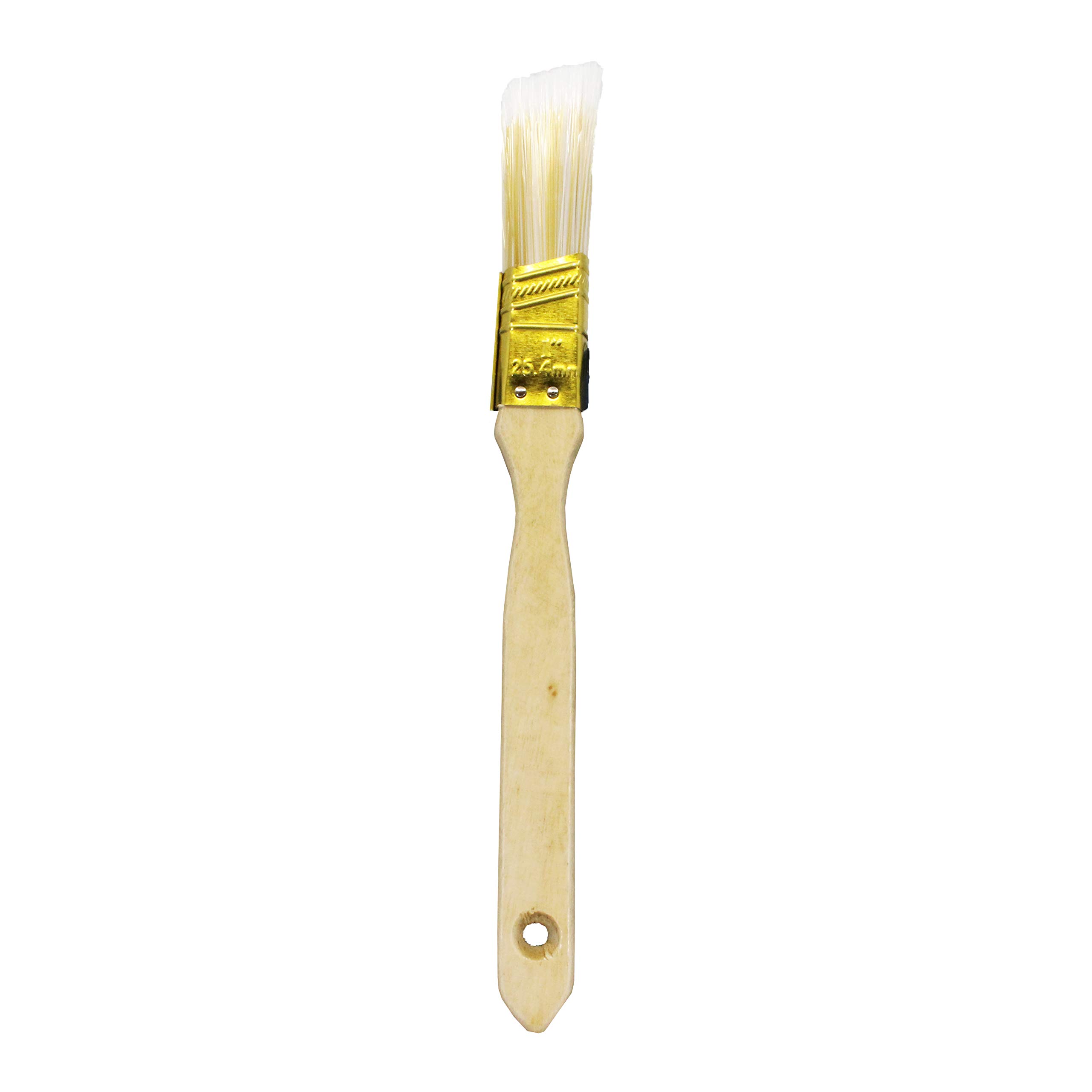 Kingman 1 Inch Angle Sash Paint Brush - Pack of 24 Professional Paint Brushes for Trim, Edges & Corners - Perfect for DIY Home Painting, Furniture Refinishing & Craft Projects