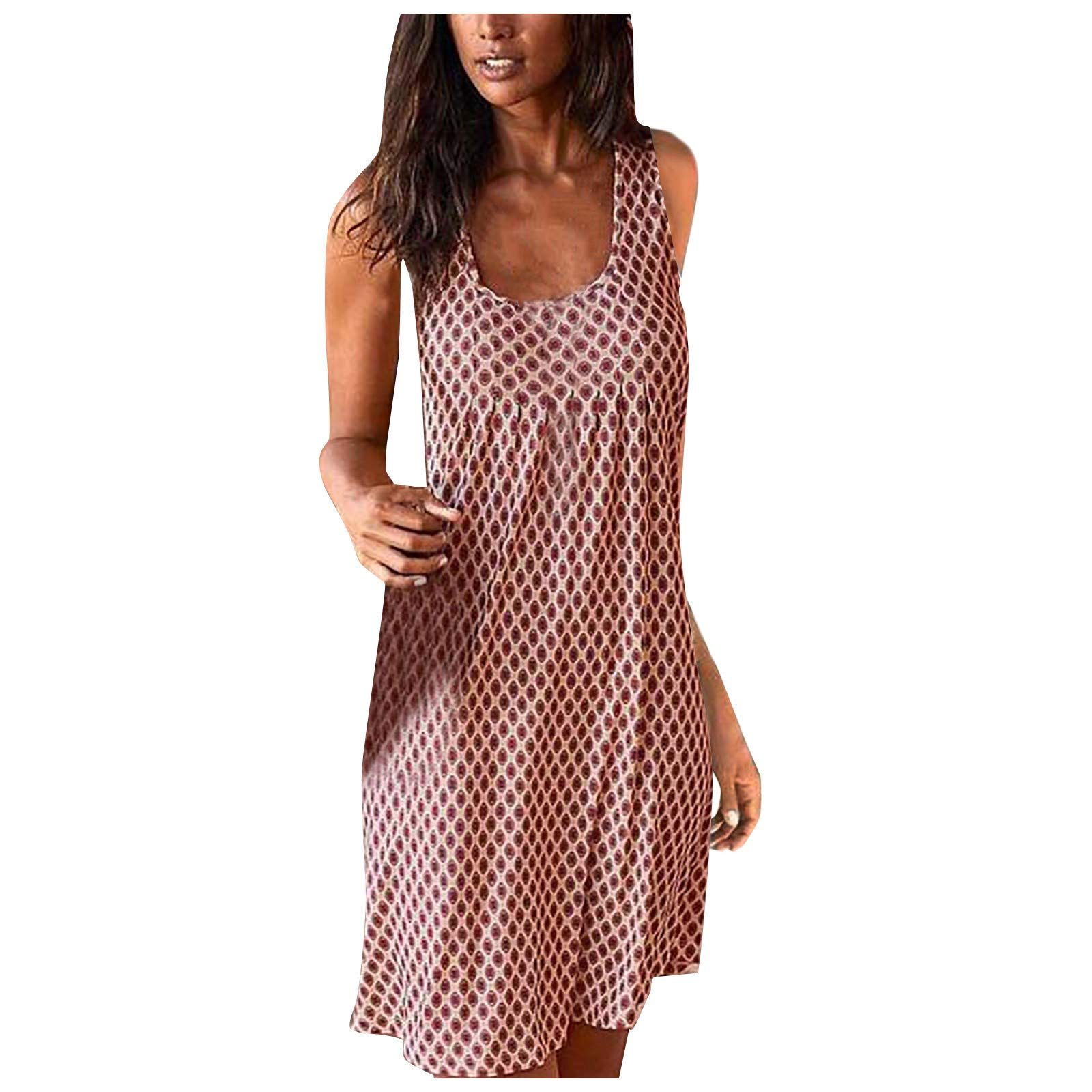 Women's Sleeveless Summer Beach Dress for Evening Party | Short Cocktail Dress for Night Out