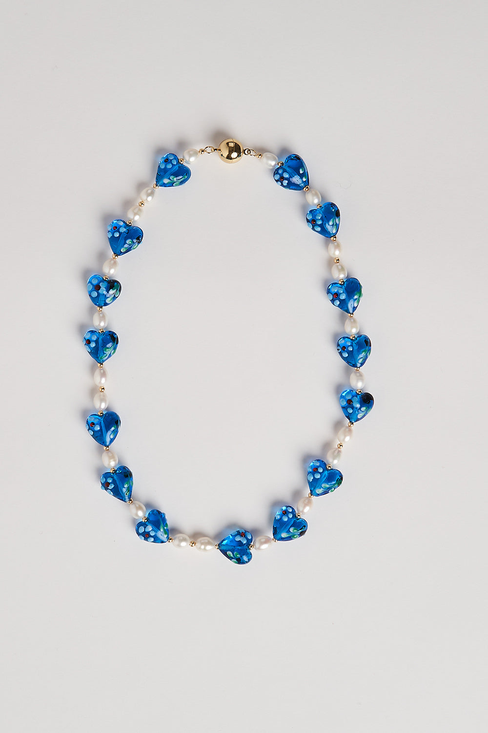 Blue Glass Heart Necklace - Elegant Dainty Jewelry Gift for Women, Valentine's Day, Anniversary, Birthday, Mother's Day | Perfect for Romantic Occasions & Special Moments