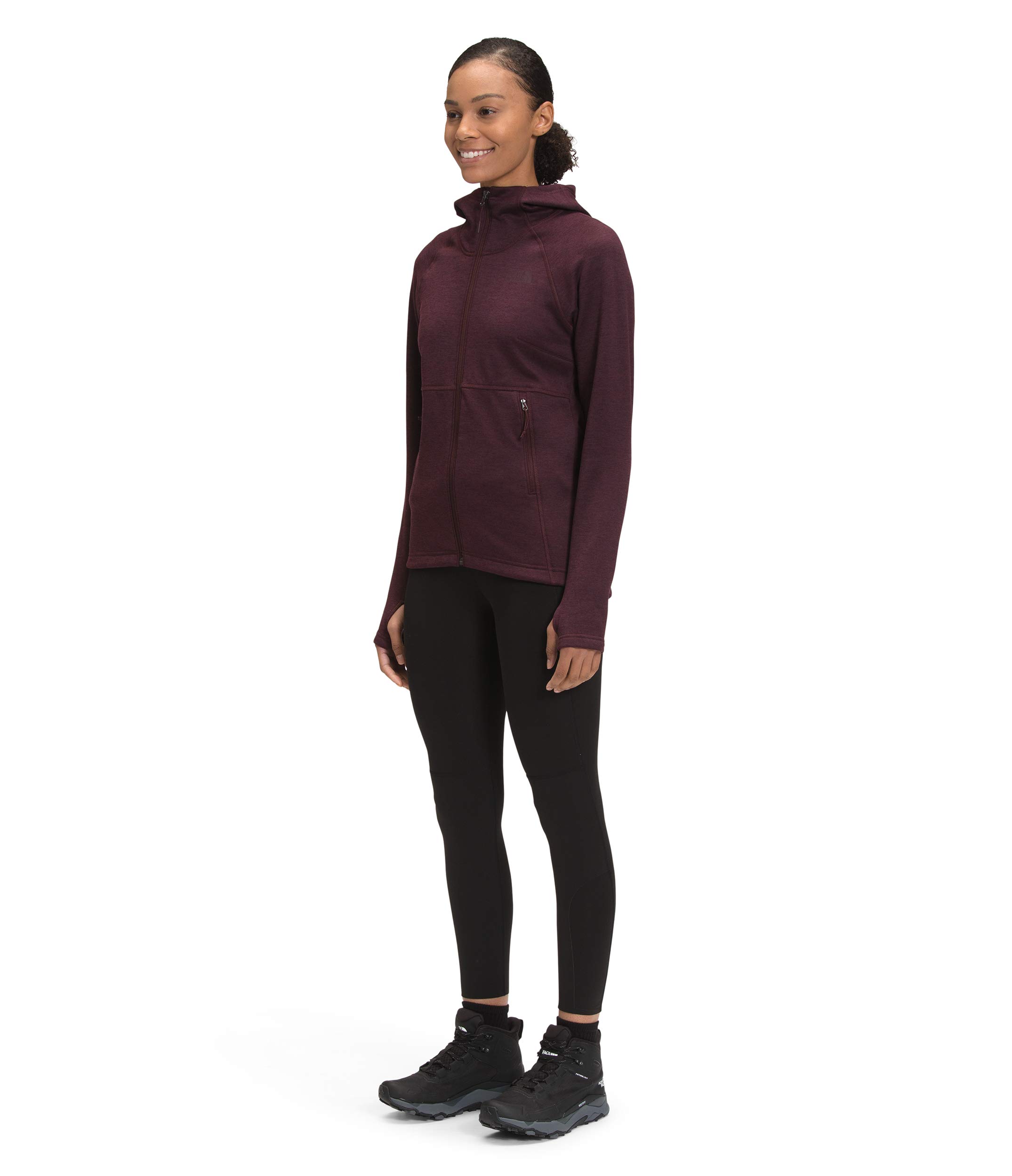THE NORTH FACE Women's Canyonlands Fleece Hoodie - Lightweight, Warm & Comfortable - Root Brown Heather - Size Small - Perfect for Hiking, Camping & Outdoor Adventures