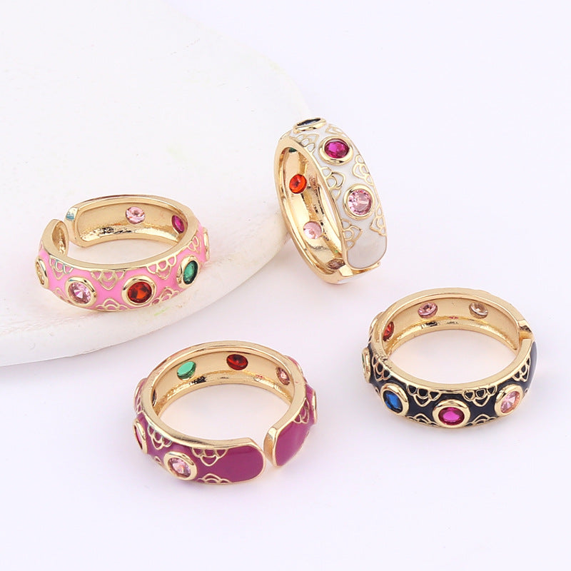 Evil Eye Bohemian Enamel Thumb Ring for Women | Turkish Nazar Boncuk Protection Jewelry | Handmade Silver Plated Statement Ring for Good Luck, Spiritual Protection & Fashion Accessories | Perfect for Boho Chic, Festival & Everyday Wear