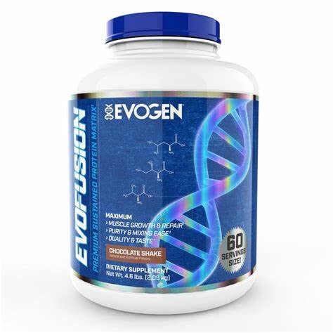 Evogen Evofusion Chocolate Protein Shake - 1820g (64.2oz) for Muscle Recovery & Post-Workout Nutrition | Delicious Chocolate Flavor Protein Powder for Gym, Fitness & Weight Management