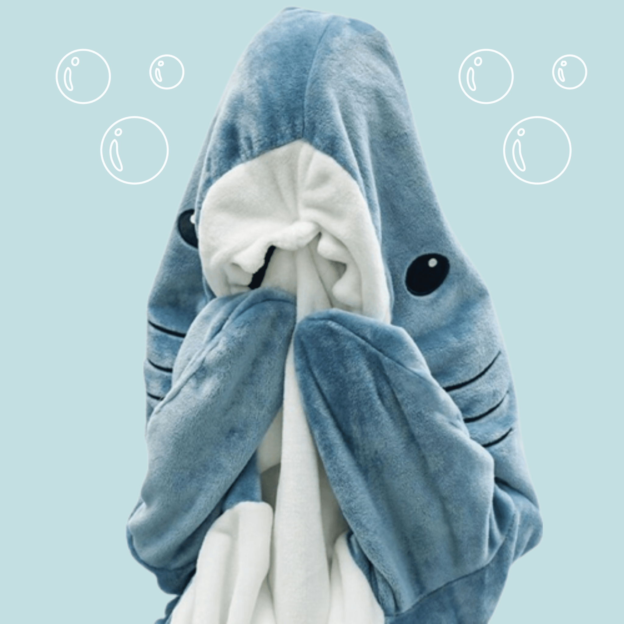 Cozy Sharkie™: Soft Shark Hoodie Blanket for Adults - Perfect for Lounging, Movie Nights & Cold Weather