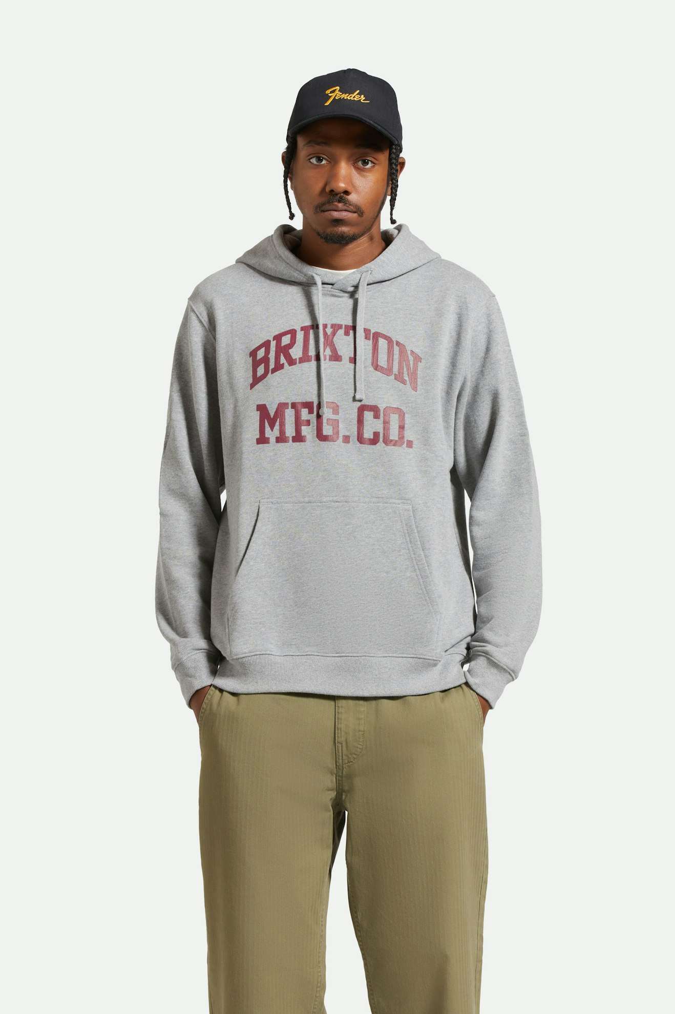 Varsity Broken In Hoodie - Heather Grey | Soft & Comfortable Pullover Sweatshirt for Men & Women | Perfect for Casual Wear, Gym, and Outdoor Activities