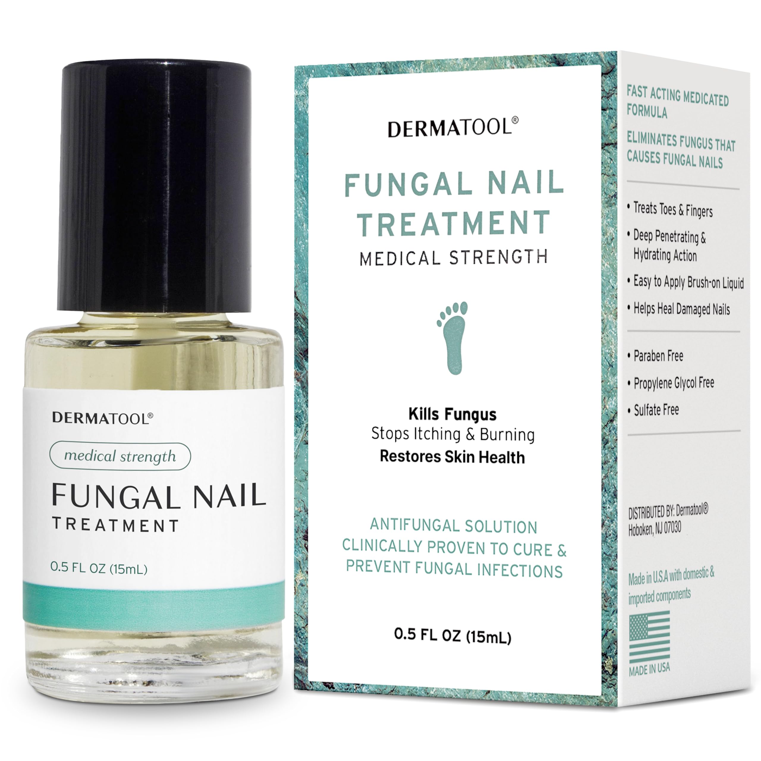 Extra Strength Toenail Fungus Treatment - Antifungal Solution for Fungal Damaged, Yellow, Thick & Discolored Nails - Effective Fingernail & Toe Nail Repair - Perfect for Athletes, Swimmers & Daily Foot Care