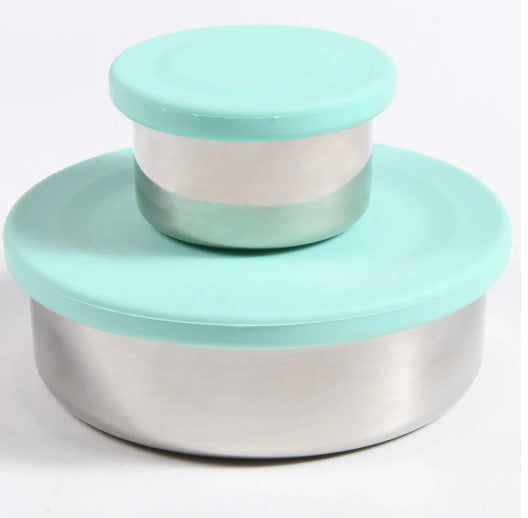 EcoCocoon Stainless Steel Snack Pot - BPA-Free, Leak-Proof Food Container for Lunch, Travel & Picnics | Mint Green | Eco-Friendly & Durable