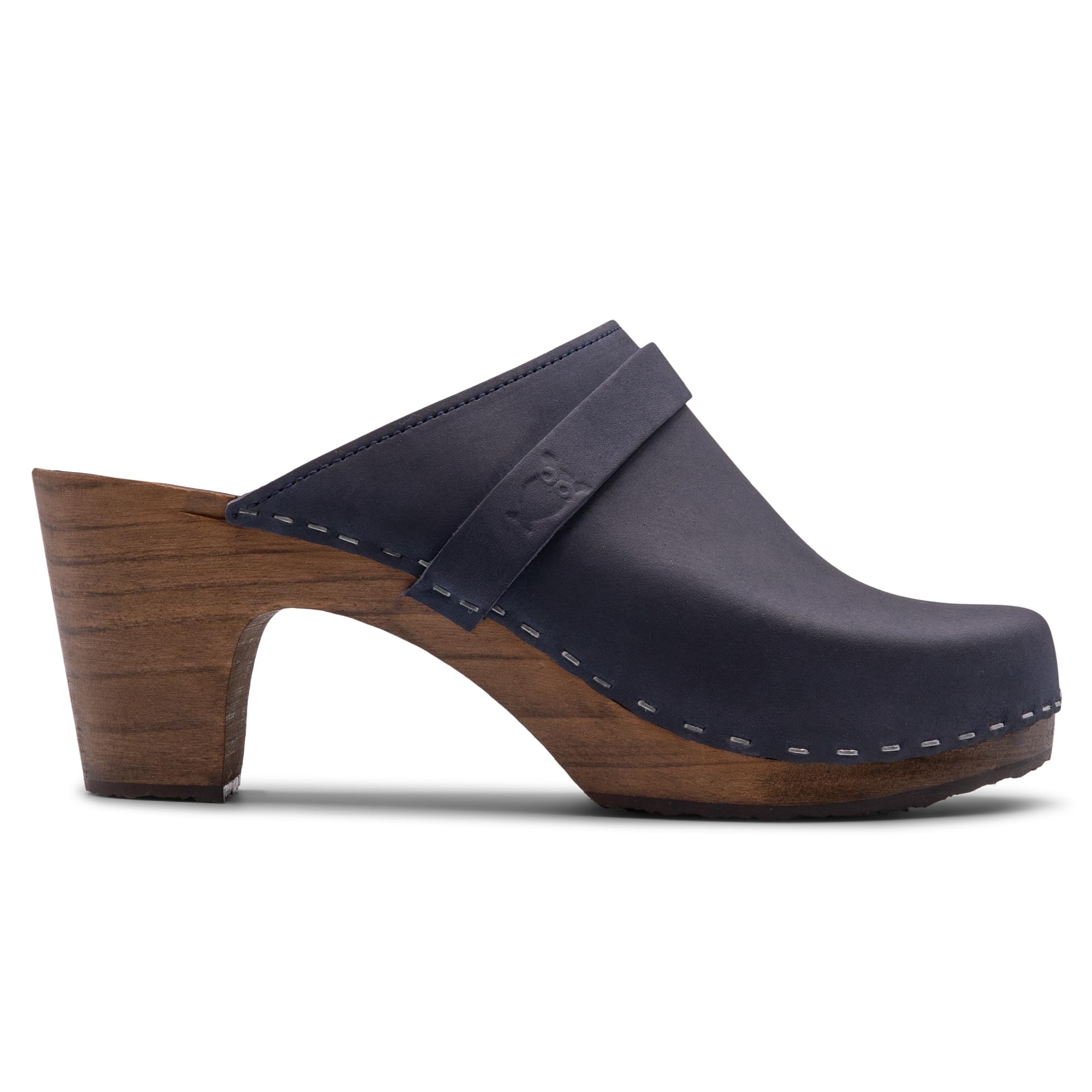 Sandgrens Handmade Swedish Wooden Clogs for Women - Comfortable High Rise Mule Shoes | Maya Style | Perfect for Gardening, Walking & Casual Outfits