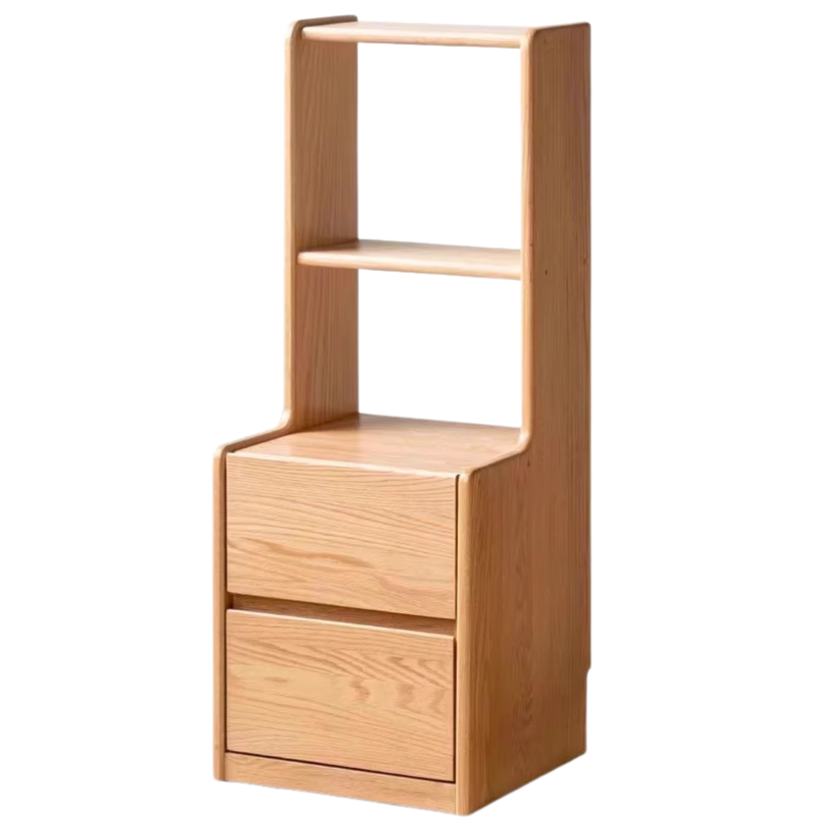 Solid Oak Wood Nightstand - Sturdy & Elegant Bedside Table for Bedroom, Living Room, or Office - Perfect for Storage & Décor