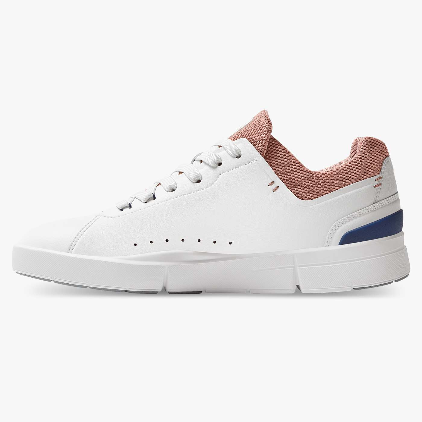 On Running Women's The Roger Advantage Running Shoes - White/Dustrose | Lightweight & Breathable for Jogging, Gym & Everyday Wear
