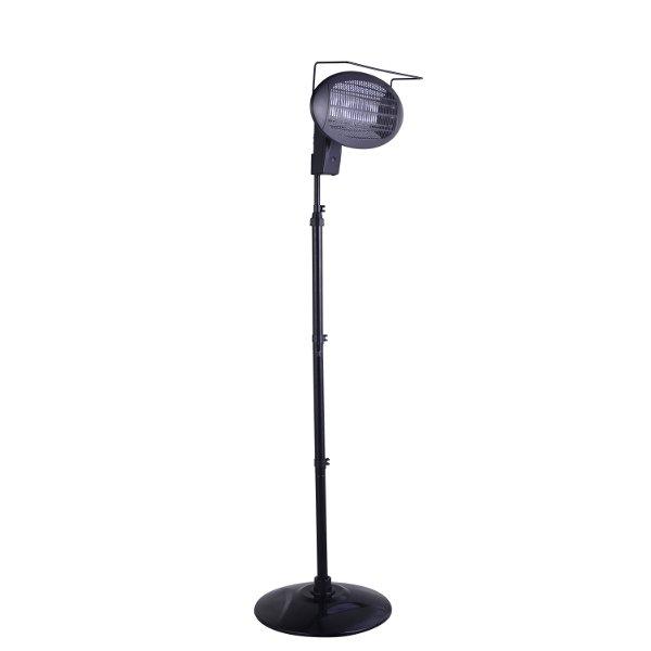 Adjustable Height Freestanding Electric Patio Heater - Tall Outdoor Heater for Patio, Deck & Garden - Perfect for Cold Evenings & Outdoor Gatherings