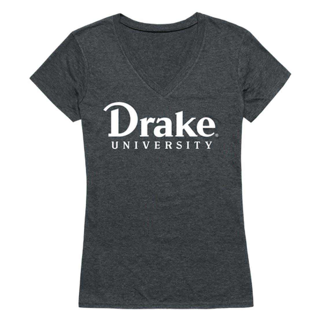 Drake Bulldogs NCAA Women's Basketball T-Shirt - Charcoal Heather, XX-Large - Perfect for Game Day, College Spirit Wear & Fan Apparel